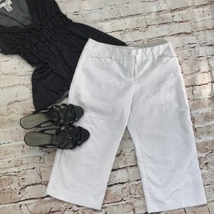 White Capri pants